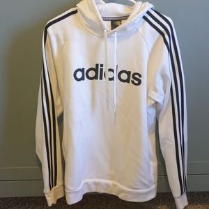 White and black Adidas sweatshirt